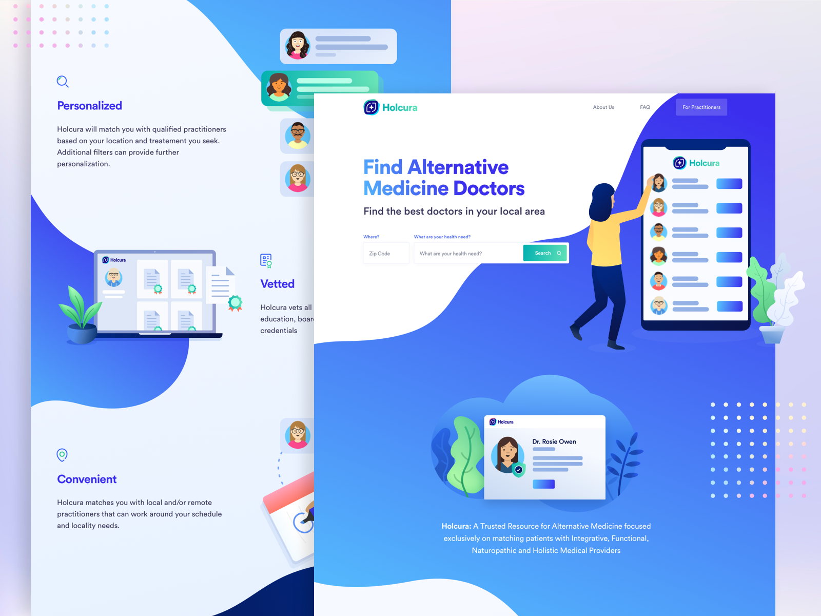 Holcura - Landing Page by Semas Ben on Dribbble