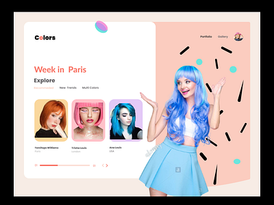 Fashion landing page