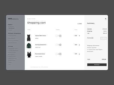 Ecommerce Page