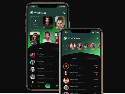 Redesigning of WhatsApp Inspiration from dribble design graphic design illustration ui ux