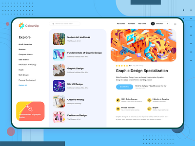 ColourUp -  Online Course Creative Landing Page