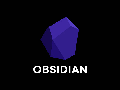 Obsidian - Logo branding design flat logo logo mark minimal vector