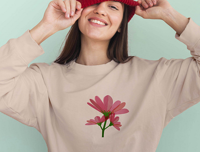Flower patter Sweatshirt design branding design graphicsdesign illustration illustrator ui