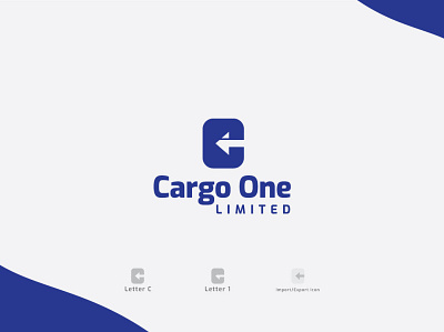 Cargo One air logo branding branding design cargo logo clean logo design export business export logo graphic design icon import business import logo logo logo design minimal logo