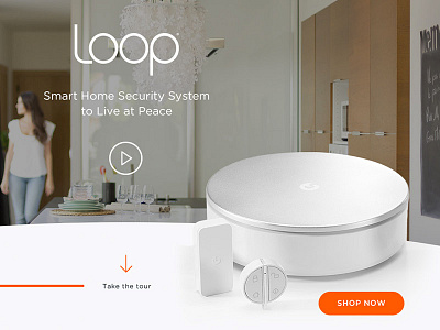 Loop flat landingpage minimal security