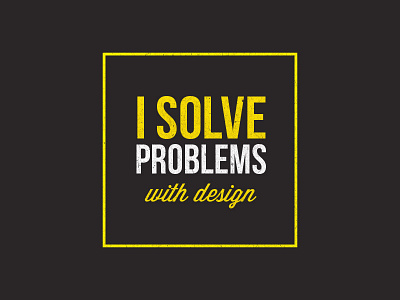 Problem Solver design quote typography