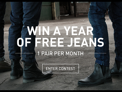 Contest Jack & Jones contest jeans landingpage