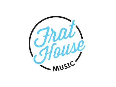 Frat House Music Logo branding edm electronic house logo music