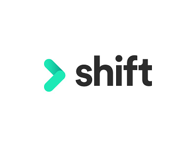 Shift branding forward green icon logo shift technology