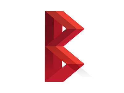 RB Logo Concept b dimension initials overlay r red