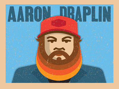 Aaron Draplin browns illustration portrait retro