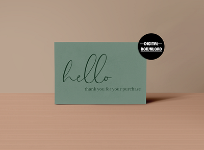 Thank You Card, Small Business Thank You Cards branding business business supplies design illustration small business small business branding small business supplies