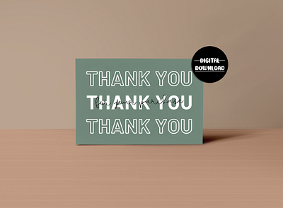 Thank You Card, Small Business Thank You Cards branding business business supplies design illustration small business small business branding