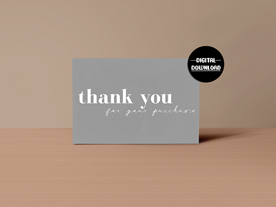 Thank You Card, Small Business Thank You Cards