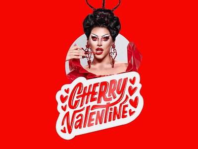 LETTERING FOR RPDR UK SEASON 2 • CHERRY design handlettering handmade illustration lettering lettering art lettering artist rupauls drag race type art typography