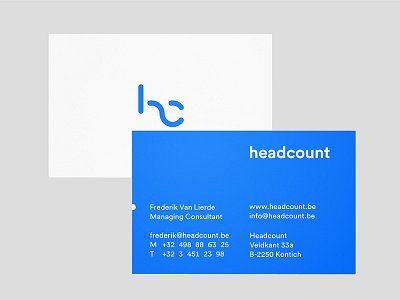 Headcount Business Cards brand business cards circular clean identity refresh simple