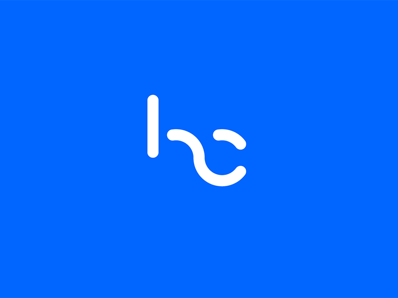Headcount Logo Animation blue brand clean fresh identity circular grid logo simple