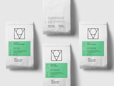 MOK Coffee bags bags bar branding coffee identity logo roastery