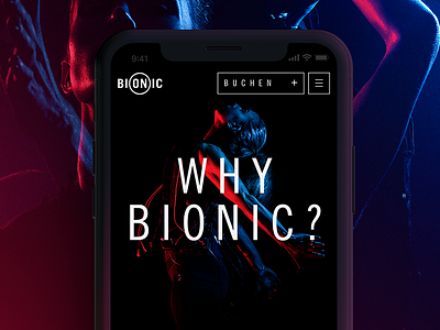 Redesign BIONIC black blue dark minimal mobile red redesign screendesign sport sports ui uiux
