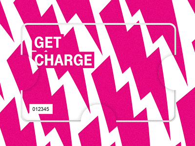Telekom GET CHARGE Card branding card card design charge e mobility electro emobility flash get charge magenta pattern telekom
