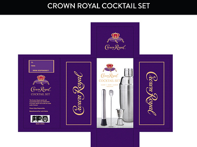 Crown Royal Cocktail Set Design