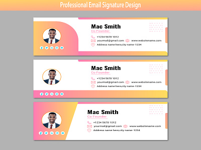 Professional Email Signature Design branding email signature email signature design email signature email email signature template email signatures graphic design