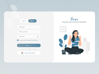 Sign up Page | DailyUI Day #001 app dailyui dailyuichallenge figma form illustration logo sign in sign up ui ui design ui ux web web design xd