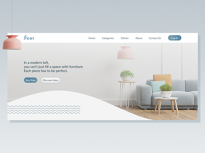 Landing Page | DailyUI Day #003 app dailyui design ecommerce figma furniture furniture website home home page landing landing page logo ui uiux ux web design website website landing xd