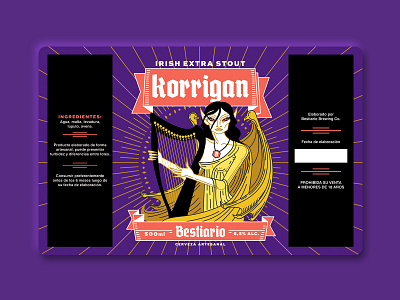 Bestiario - Korrigan art beer beer branding beer label beer label design character character design characterdesign drawing illustration label design mythology