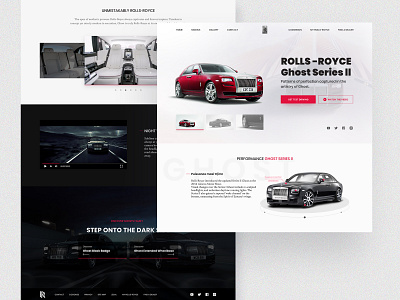 Rolls Royse landing page branding car design landing page ui ui design web webdesign website