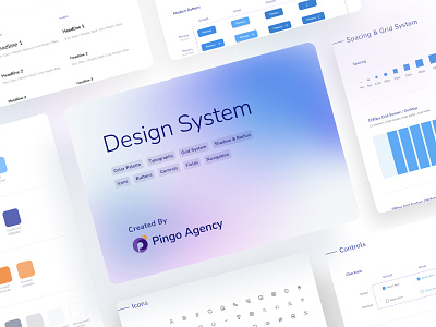 Design System app design branding buttons color design design system grid system icons mobile ui navigation shadow spacing typography ui design ux ui uxdesign