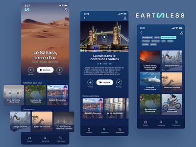 App Earthless app design ios ui ux visual design