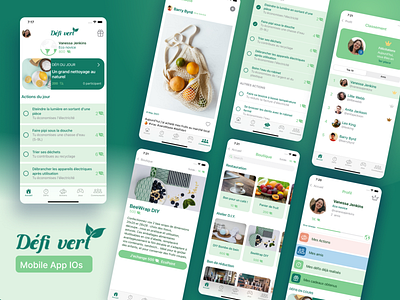 Defi Vert app design ios ios app design swift swiftui ux