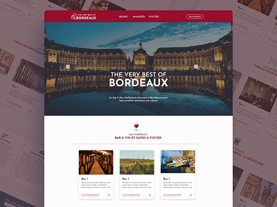 Blog Bordeaux blog design ui webdesign website