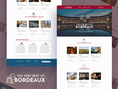 Bordeaux website blog design logo ui visual design webdesign