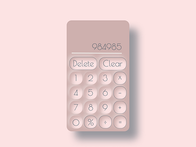 Daily UI - Day 4, Calculator
