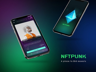 NFTPUNK - A NFT App app appdesign design nft nft app ui ux