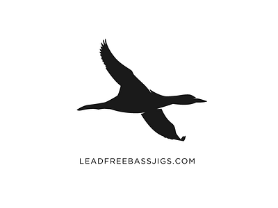 Loon Logo bird fishing logo loon minimal