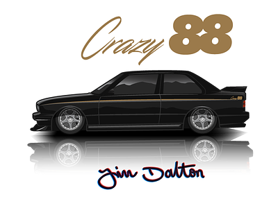 Crazy88 E30 M3 Illustration bmw e36m3 illustration jdalty m3