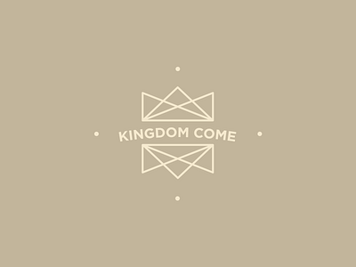 Kingdom Come center chiasm crown crown logo illustration kingdom line art logo monoline symmetry