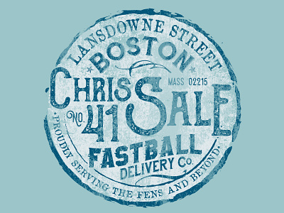 Licensed MLBPA Graphic - Chris Sale design type vector vintage