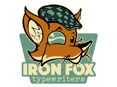 Dapper Fox Mascot for Iron Fox Typewriters animal design digital illustration logo design mascot vector