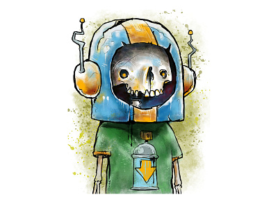 Lil Astronaut affinity designer digital illustration illustration