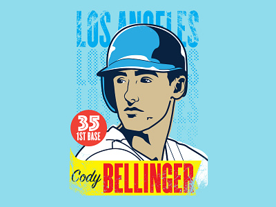 Licensed MLBPA Illustration – Cody Bellinger