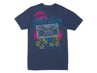 Sample Hands 80s dj music t shirt tee tee shirt vector