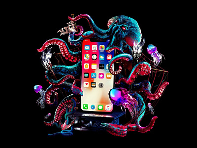 Cthulhu for Allo 3d corona cthulhu iphone monster murena octopus render sale sea