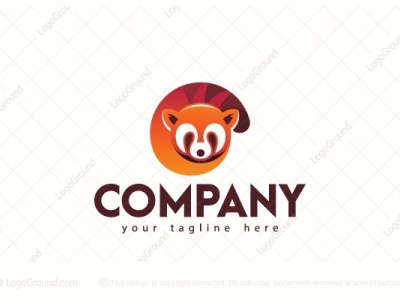 Logo Red Panda app branding design icon illustration logo