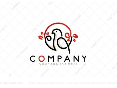 Logo Dove & Oleana Leaf branding design illustration logo