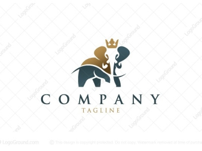 Logo Royal Elephant Stylish