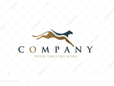 Logo Jaguar Gold Stylish branding design illustration logo